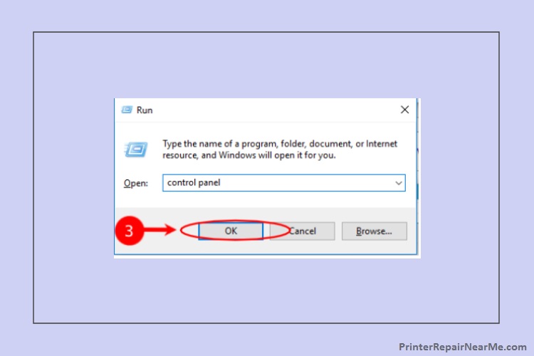 control panel run-control panel-printer says offline windows 10