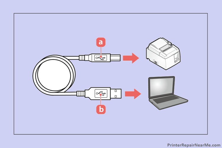 Printer Connected Via USB-Printer offline windows 10