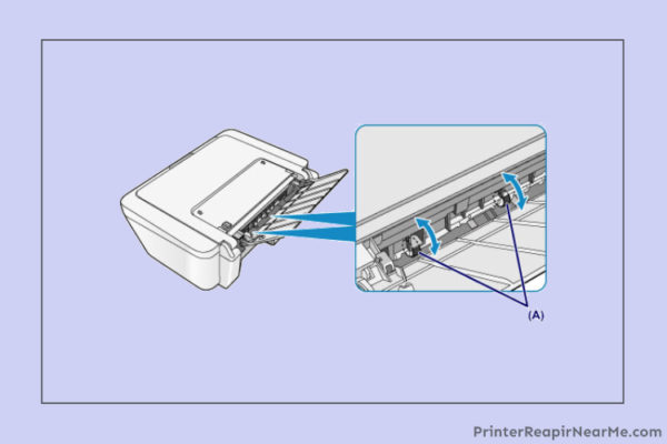 hp printer paper jam but no paper