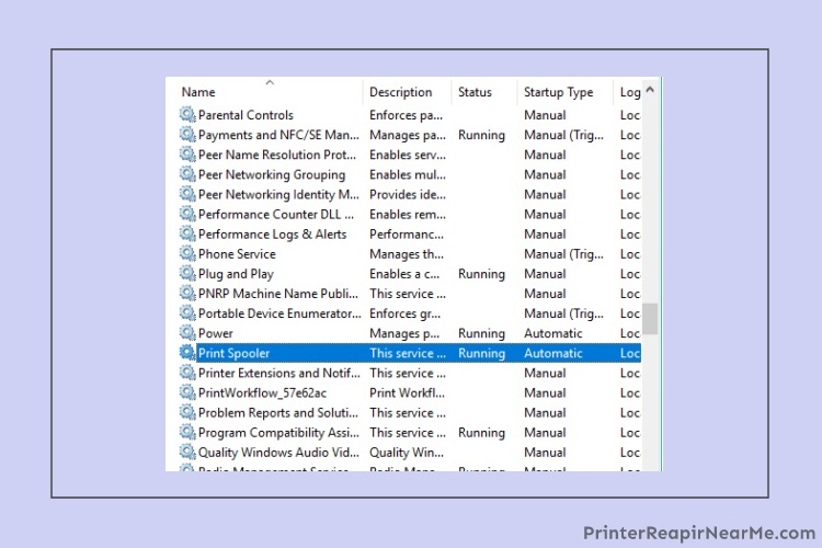 Printer spooler- Epson printer offline