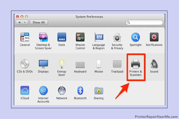 Find Printer on Mac