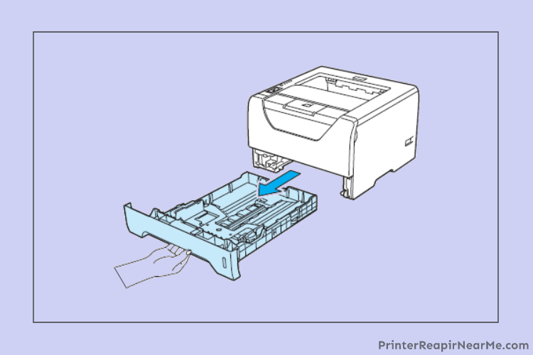 Clean the paper tray- Samsung printer says paper jam but there is none